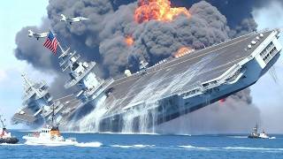 TOTAL NAVAL DISASTER! US Supercarrier Annihilated By Iranian Missile