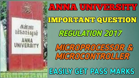 EC8691 MICROCONTROLLERS AND MICROPROCESSORS ANNA UNIVERSITY IMPORTANT QUESTION - EXAM QUESTION