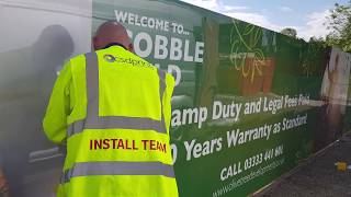 Printed Hoarding boards (dibond) installed by csdprint