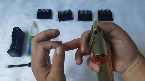 Hướng dẫn sử dụng tông đơ pin