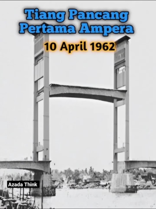 Presiden Soekarno Meresmikan Jembatan Ampera 10 April 1962 #palembang #ampera