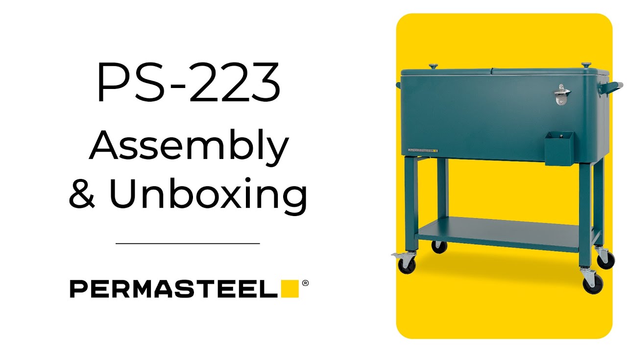 How to Assemble the Permasteel PS-223 80-Qt Patio Cooler | Assembly & Installation Video