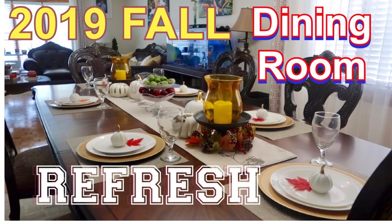 2019 Fall Dining Room Refresh/My Fall Tablescape