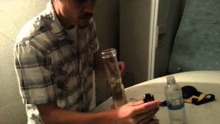 Late night garage bong session