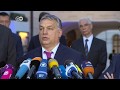 Viktor Orban in Germany says "You wanted the migrants, we didn't."