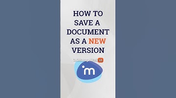 Uploading a document as a new Version in iManage Work 10 #filemanagement #cloudservices