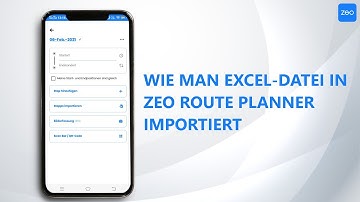 So importieren Sie eine Excel-Datei in Zeo Route Planner