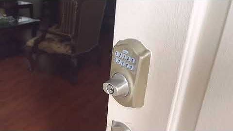 How to Locking and Unlock Schlage BE365 Camelot deadbolt