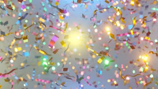Aesthetic Confetti Background | Colorful Confetti Background | Confetti Video Overlay_02