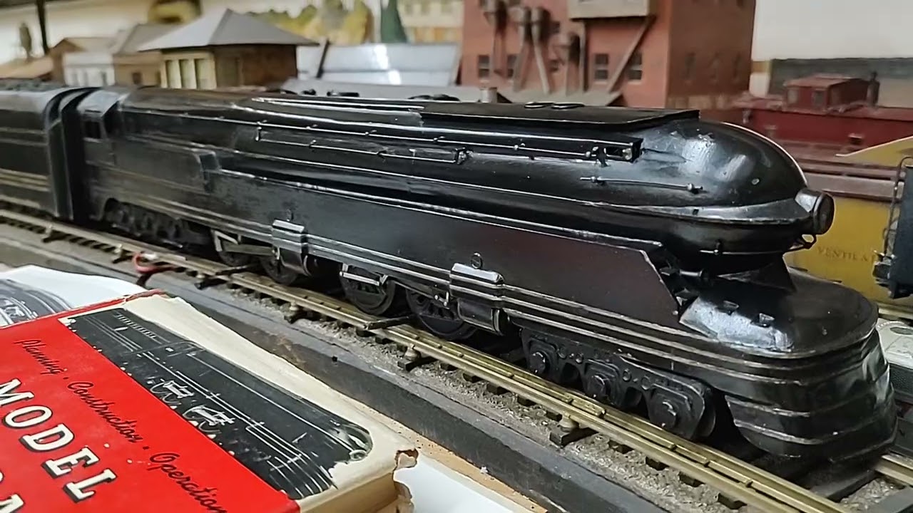 Vintage PRR S1 longest locomotive on the shortest day happy
