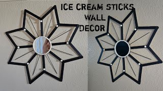 Ice Cream Sticks Wall Decor | Craft Ideas | Diy Ideas | Home Decor | Wall Decor 🧱|