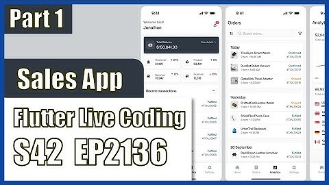[Flutter] Flutter Live Coding EP2136 (Sales App UI Part 1)