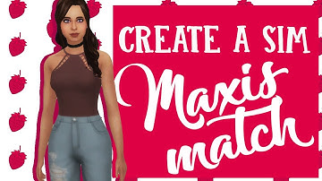 The Sims 4: Create a Sim USING ONLY MAXIS MATCH CC [FULL CC LIST]