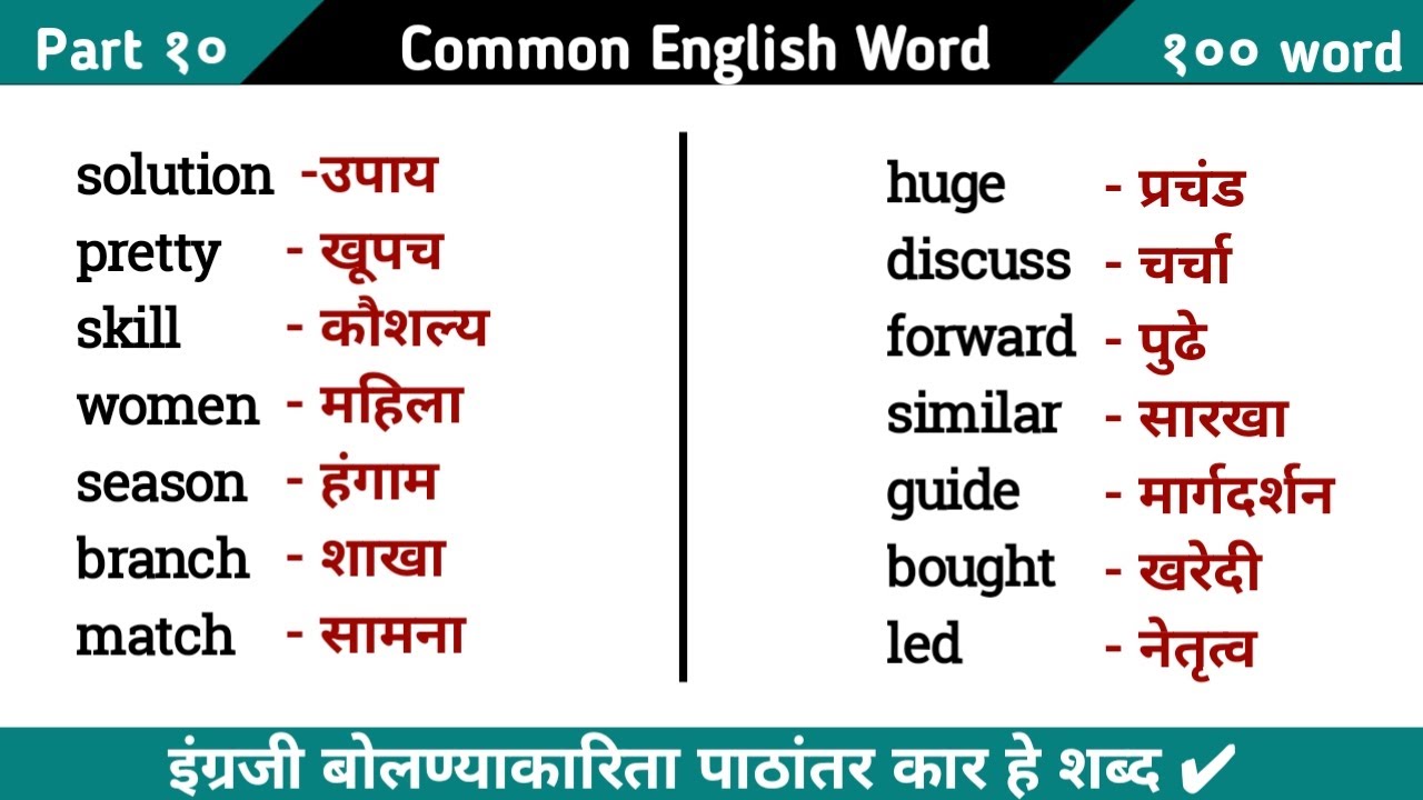 marathi essay english meaning