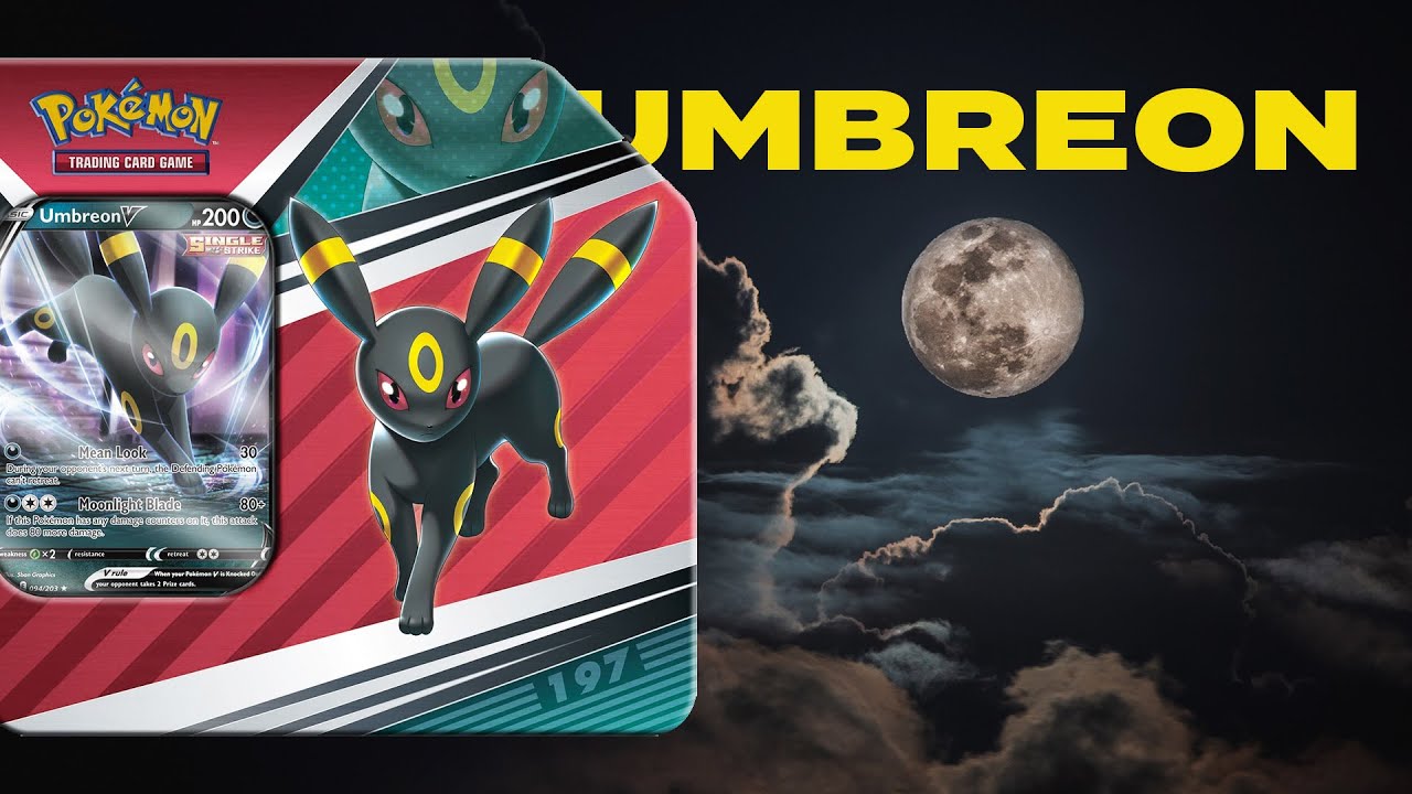 Opening the 2022 Eeveelutions Umbreon V Tin