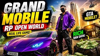 Grand Mobile RP Open World Gameplay 🔥 Full Hindi Gameplay | Real Life Simulation 😱 | Anku Gaming