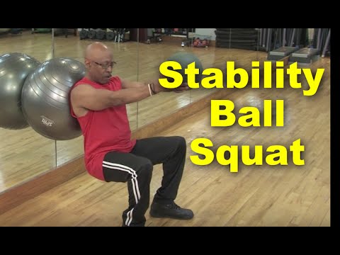 How to Perform the Stability Ball Squat