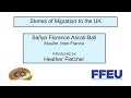 Safiya Florence Ascoli-Ball speaking at Muslim Jewish Forum’s Migration Stories event