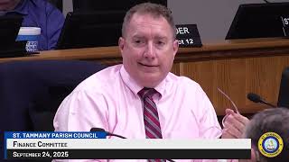 St. Tammany Parish Finance Committee : September 24, 2025
