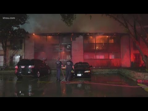 Several families displaced after fire tears through apartment complex ...
