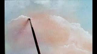 Sunset Sky Oil Painting | Cloud Blending Techniques by Zahra Sohrabi l Pulse and Art