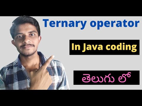 Ternary operator in java coding//java coding in Telugu 2022 / Easy Learning Channel