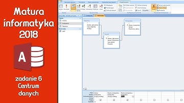 Zadanie 6 "Centrum danych" MS Access - Matura 2018 Informatyka Rozszerzona