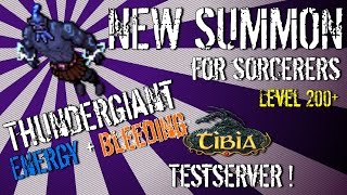 Tibia Test Server - New Sorcerer Summon (Thundergiant)