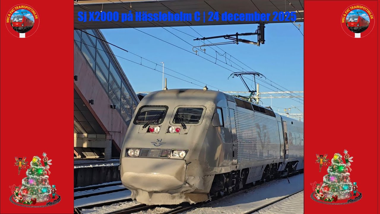 Sj X2000 på Hässleholm C | 24 december 2025