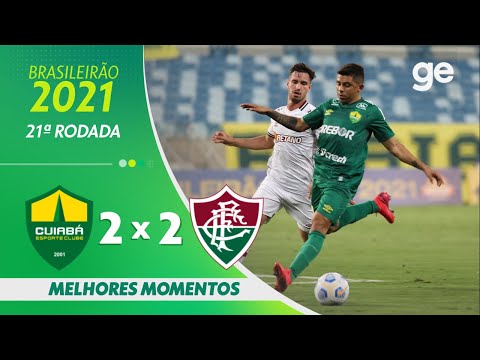 CUIABÁ 2 X 2 FLUMINENSE l MELHORES MOMENTOS l 21ª RODADA BRASILEIRÃO l ge.globo