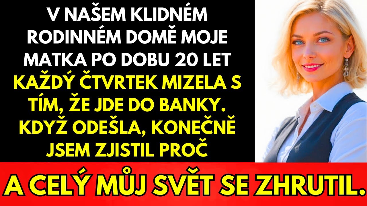 Toho čtvrtka ve dvě odpoledne mi zazvonil telefon a bratrův hlas zněl jako dutá ozvěna: „Kláro, máma zkolabovala v bance, musíš okamžitě přijet.“ Než jsem dorazila do nemocnice v Motole, bylo...