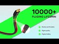 Adaptateur cc 10 pieds/118 pouces, 14awg vers câble d'alimentation
