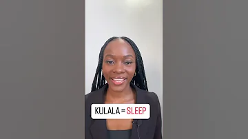 LALA SLEEP Englishspeaking Swahili Uswahilini Learnenglish 