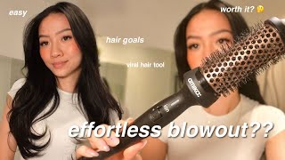 TRYING AMIKA BLOWOUT BABE THERMAL BRUSH *realistic results* | Colleen Ho