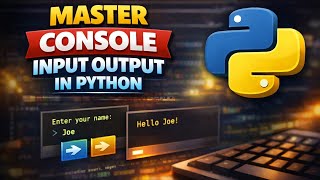 Python Input Output in Marathi | print(), input() &amp; f-strings Explained