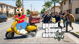 Tyrone Delivers Pizza in GTA 5 (GETS JUMPED) 😂🎮