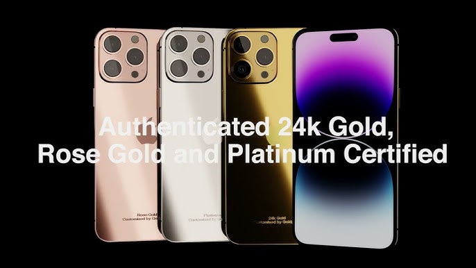 Gold iPhone 15 Pro Max, Luxury iPhones, Luxury Gifts