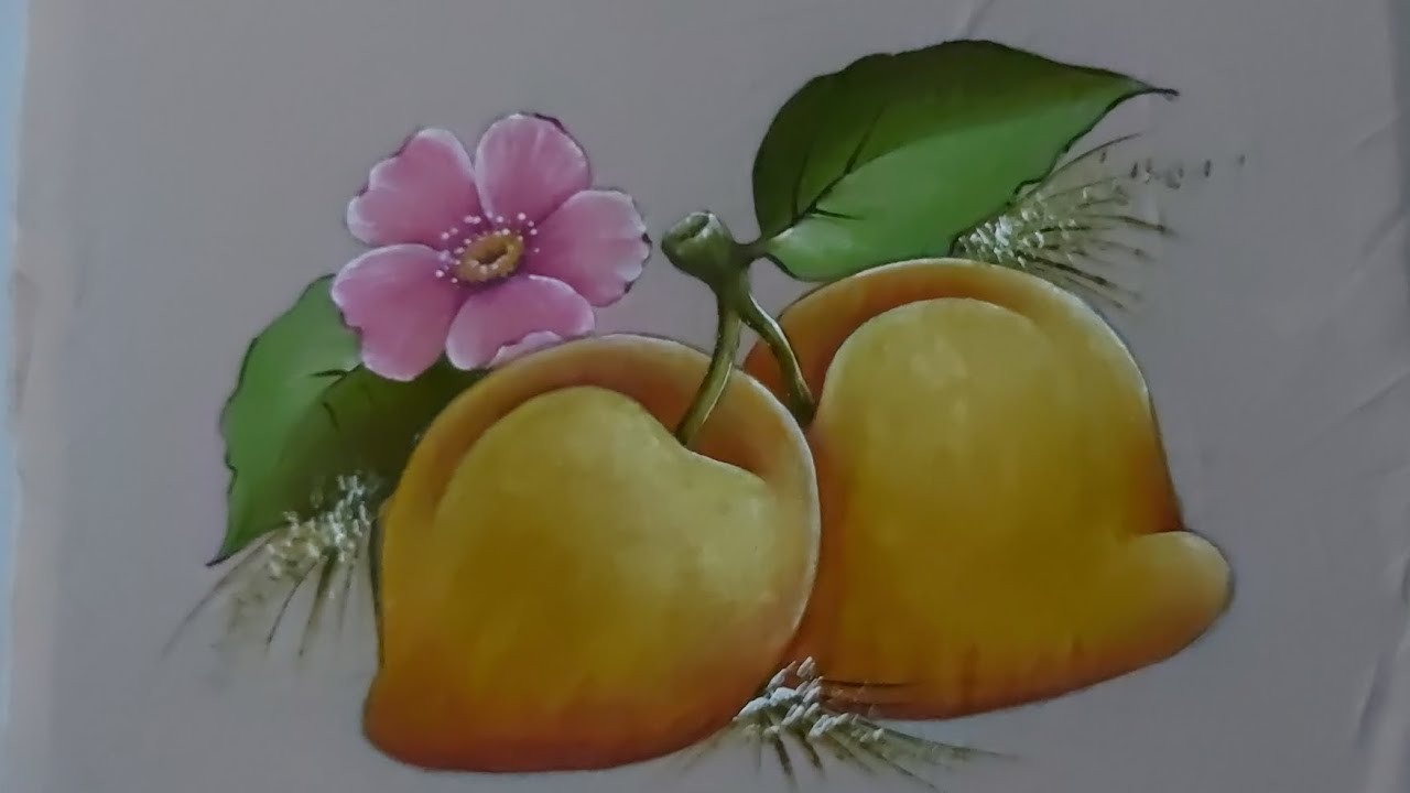 Pintura para iniciantes (pêssegos)