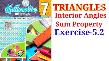 7th || Triangles || Ex - 5.2