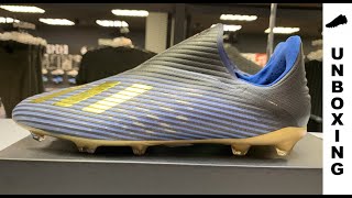 adidas x 19 fg core black gold metallic blue