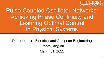 Dissertation Defense - Pulse-Coupled Oscillator Networks - March 31, 2022