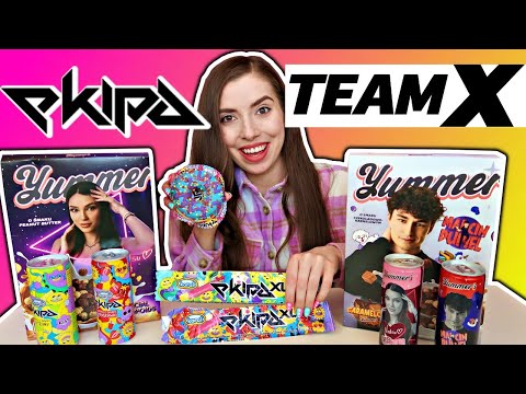 TESTUJE DONUT EKIPY I PŁATKI I NAPOJE NATSU I DUBIELA Yummers Teamx X I Jedzenie Youtuberów
