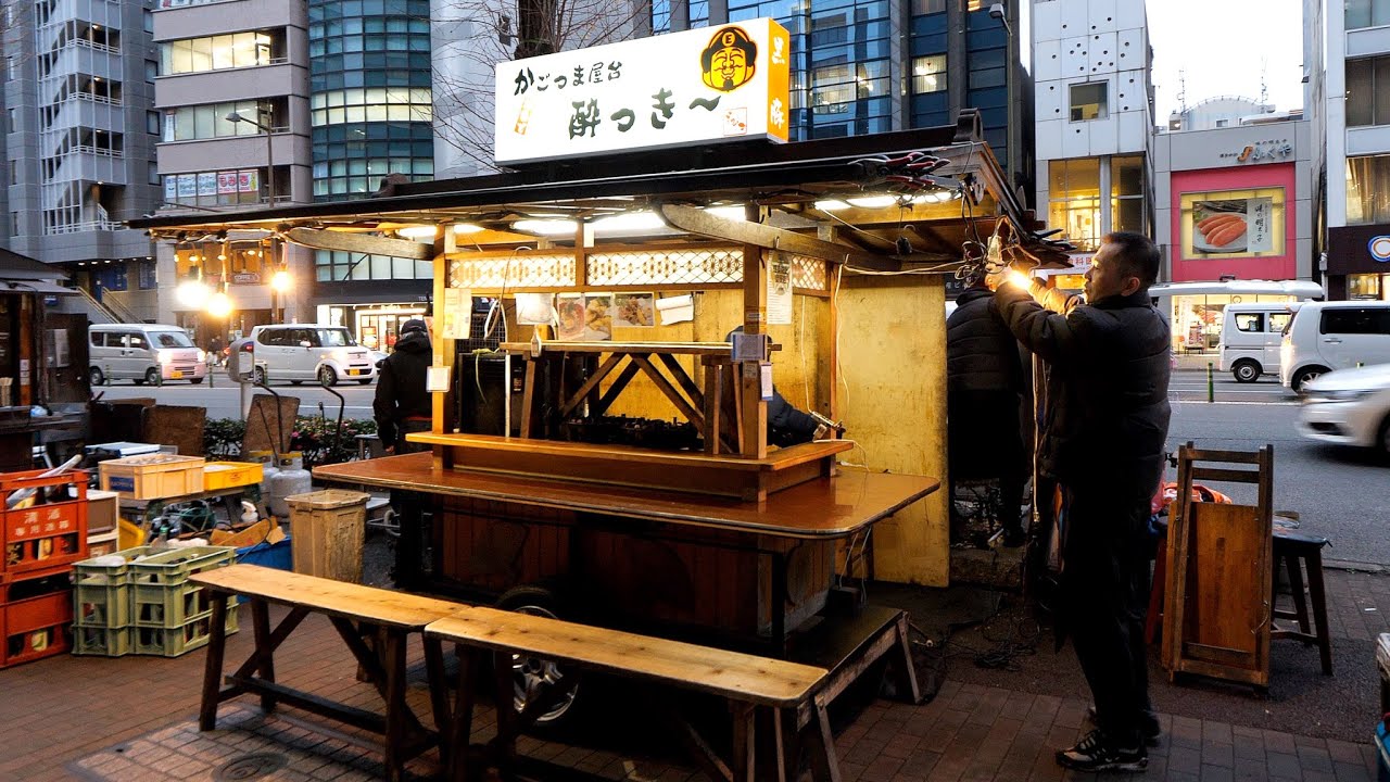 初めての博多ラーメン屋台に大感激！福岡博多の屋台プロセス丨Japanese Ramen Yatai