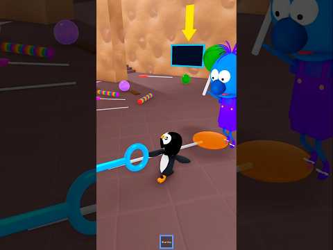 Gugugaga Penguin vs MR GUMDROPS CANDYSHOP #roblox #shorts