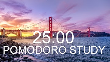 Pomodoro Study Timer w/ Energic ⚡️ Soft House Music 📚 - 4x25 Minutes Study Chill Timer ⏳ (2 HOUR)