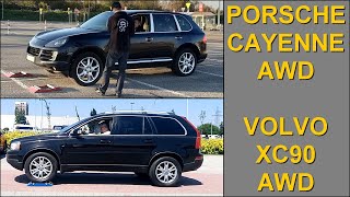 Porsche Cayenne 3.2 V6 AWD vs Volvo XC90 2.4 D5 AWD - 4x4 tests on rollers