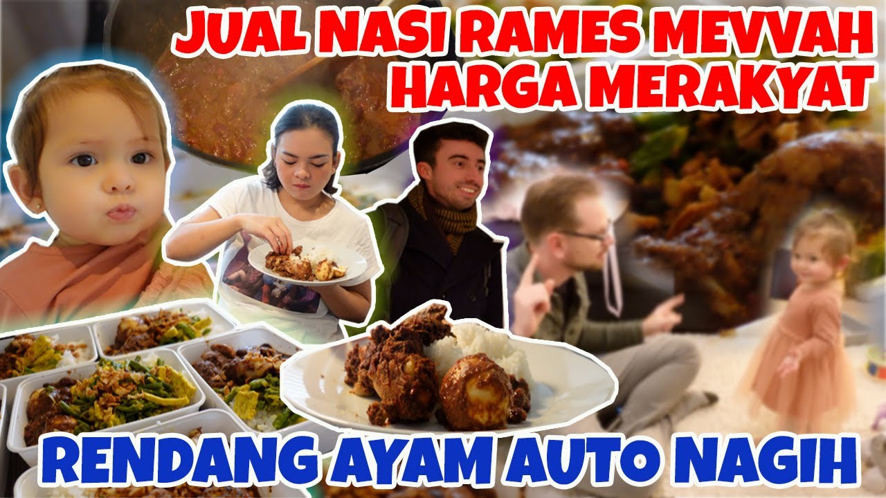 MASAK UNTUK TETANGGA NASI RENDANG AYAM MEVVAH 10 PORSI