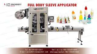 automatic shrink sleeve applicator machine with heat tunnel for bottles sleever