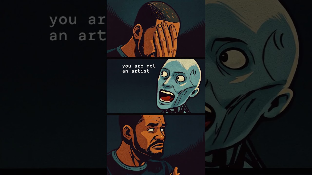 Day 4: Hypertext reply to hate 🎬✨ | AI art-therapy