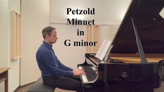 Petzold: Minuet G-minor (attributed to Bach as BWV 115) - Notebook for Anna Magdalena Bach